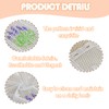 Rndqw 1PC Cafe Curtains, Kitchen Curtains for Windows with Lavender