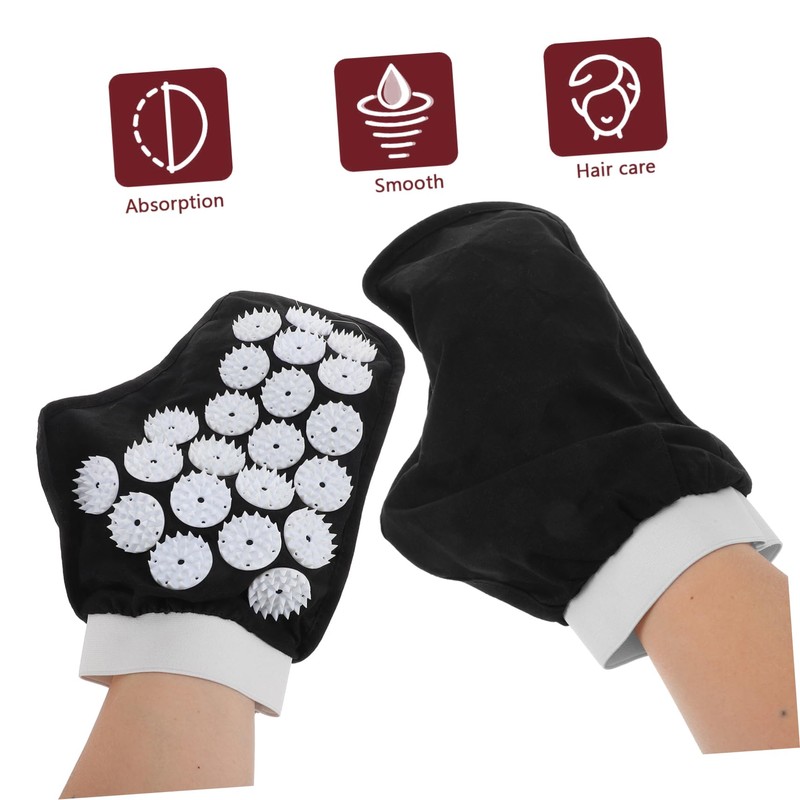 ORFOFE Acupressure Spike Gloves Hand Massager Gloves Yoga Mitts for