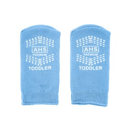 AMERICAN HOSPITAL SUPPLY Anti-Slip Socks | Ice Blue Grip Socks | Toddler| Pack of 6