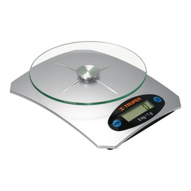 Truper BASE-5EC Báscula digital base cristal para cocina capacidad 5kg, color, pack of/paquete de 1