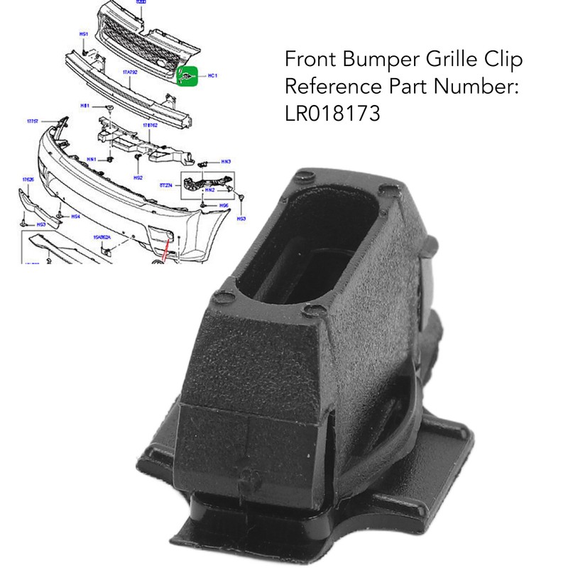 2 Pcs Front Bumper Grille Clip LR018173 Plastic Front Bumper