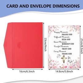 Prayer Cards,Bible Verse Cards,Baptism Gifts for Girl,Baptism Cards for Girls Boys,Catholic Prayer Cards,Religious Gifts for Women,Christian Gifts for Women,Christmas Gifts for Women Men