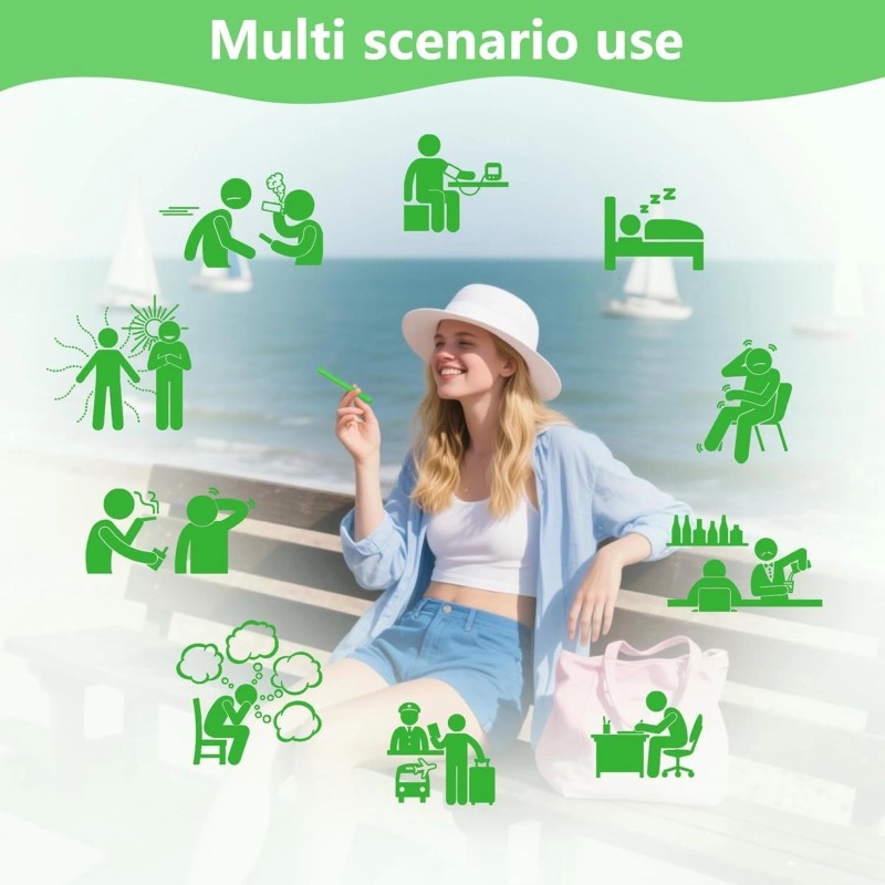 Mint Flavored Chewable Breather Sticks with Essential Oil 1pcs, Blue