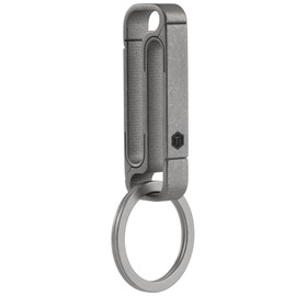 KeyUnity KM11 Titanium Key Holder Belt Clip, Double Side Carabiner Keychain For Men
