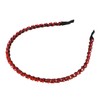 VOCOSTE Hair Hoop Women Headband Headband Rhinestone 0.6cm Width 1pcs