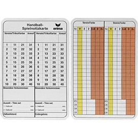 Erima Accessories Handball Scorecards 724502 Assorted One Size