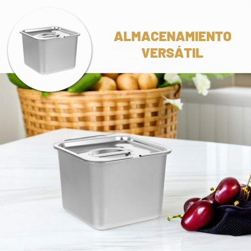 GALPADA Recipientes Congelables De Acero Inoxidable Con Tapa Caja De