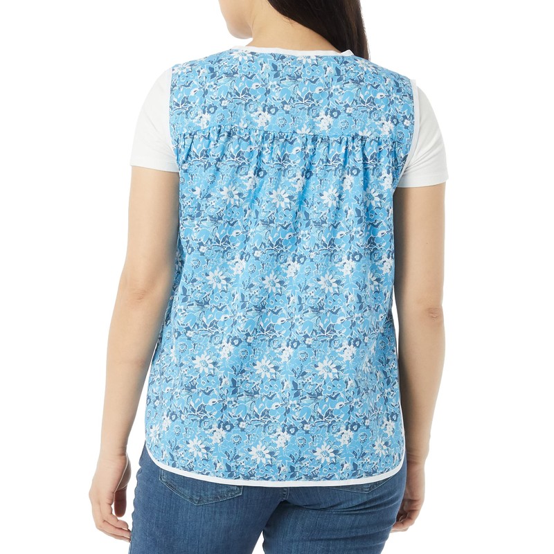 AmeriMark Easy-Care Snap Front Cobbler Aprons Vest with Two Patch