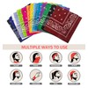 14Pcs Bandanas Paisley Print Novelty Headband Cowboy Headwraps Scarfs Hair