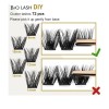 B&QLASH Lash Clusters B05 D Curl 18mm 72 PCS Cluster