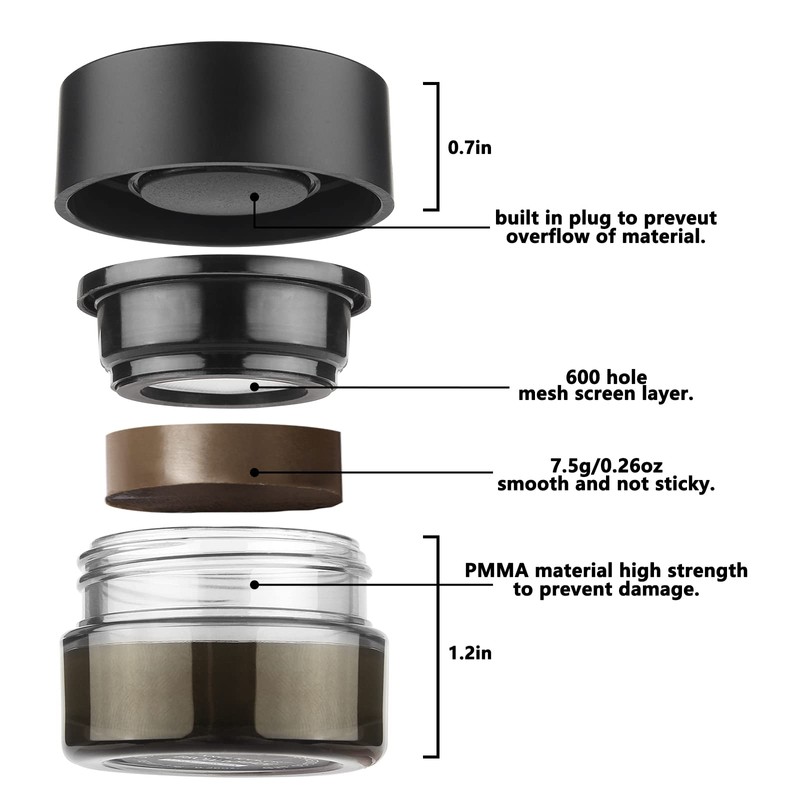 Anglicolor Eyebrow Pomade, Eyebrow Stamp and Eyebrow Stencil Set, Waterproof
