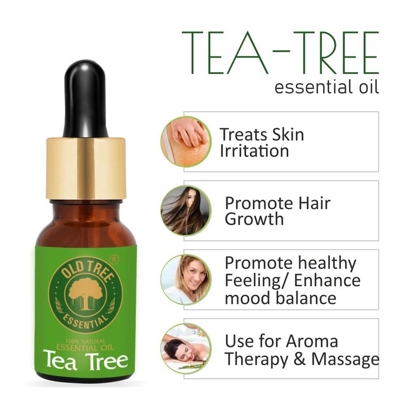 Old Tree Tea Tree Essential Oil for Skin, Hair and