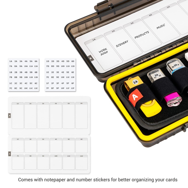 Durable USB Flash Drive Case, Thumb Drive Organizer for 12