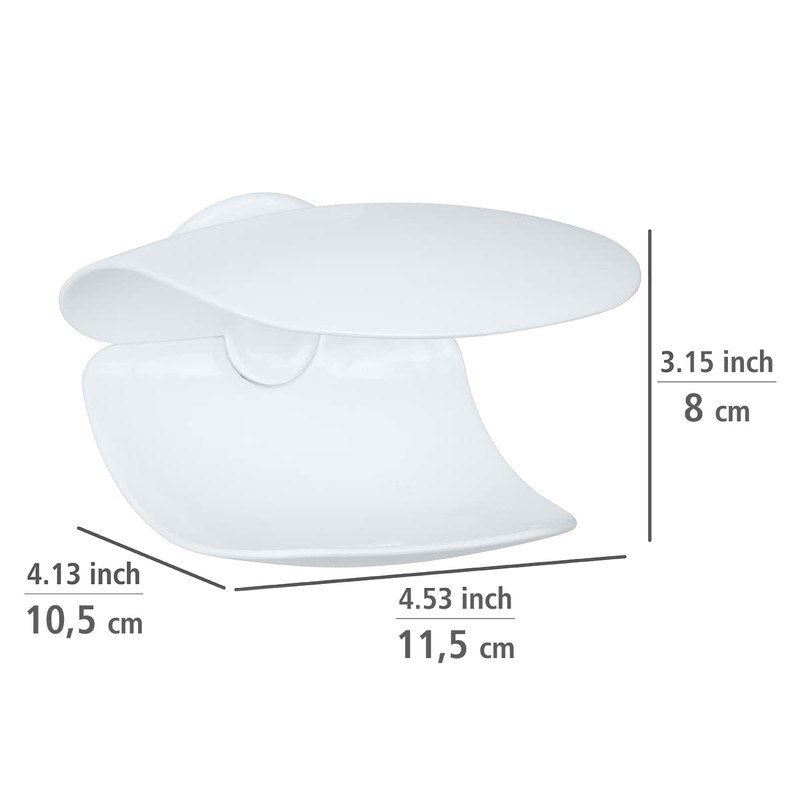 WENKO Turbo-Loc® Sora Wall Soap Tray, No Drilling Required in