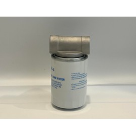 596-5 10 Micron Fuel Transfer Tank Pump Filter 10Micron 25GPM 50PSI Gasoline Diesel Fuel Transfer Filtration Assembly Water-Block Canister with 1" NPT Cast-aluminum Top Cap 595-5 596-5 5955 5965