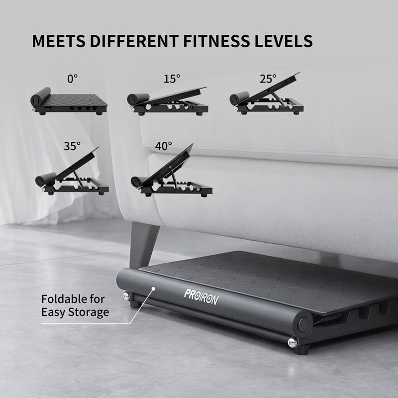 PROIRON Steel Slant Board for Calf Stretching，Calf Stretcher Slant Board