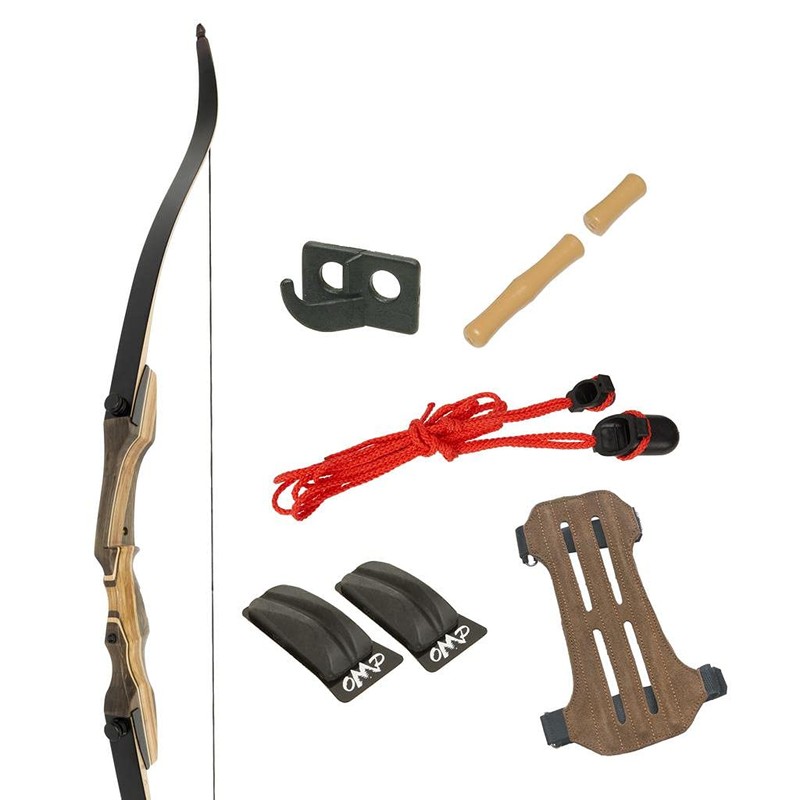 October Mountain Products Smoky Mountain Hunter 62” Recurve Bow Package
