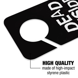 GRAPHICS & MORE Dead Inside Girl with Exposed Skeleton Bones Plastic Door Knob Hanger Sign