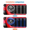 JeCar 9pcs Blue Angry Bird Style Headlight Covers & Grill