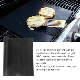 QANYEGN Grill Mat, Non Stick BBQ Outdoor Grill Mats, Portable Thickened Barbecue Grill Mat for Gas, Charcoal or Electric Grills