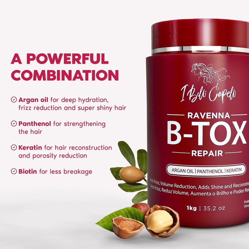 I Belli Capelli Ravenna B-tox Hair Smoothing Treatment with Deep
