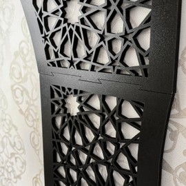 iwa concept Wooden Mihrab Wall Design, Islamic Wall Art, Pray Room Decor, Housewarming Gift for Muslims at Ramadan (XLarge)