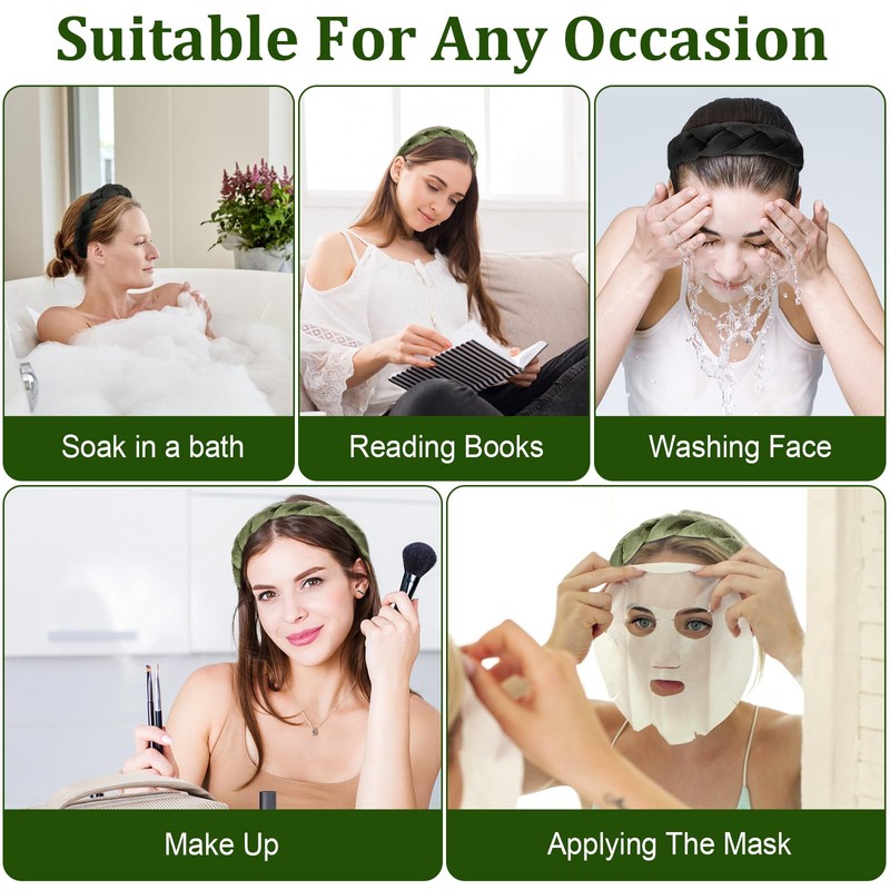 Braided Headbands for Women Velvet Headband