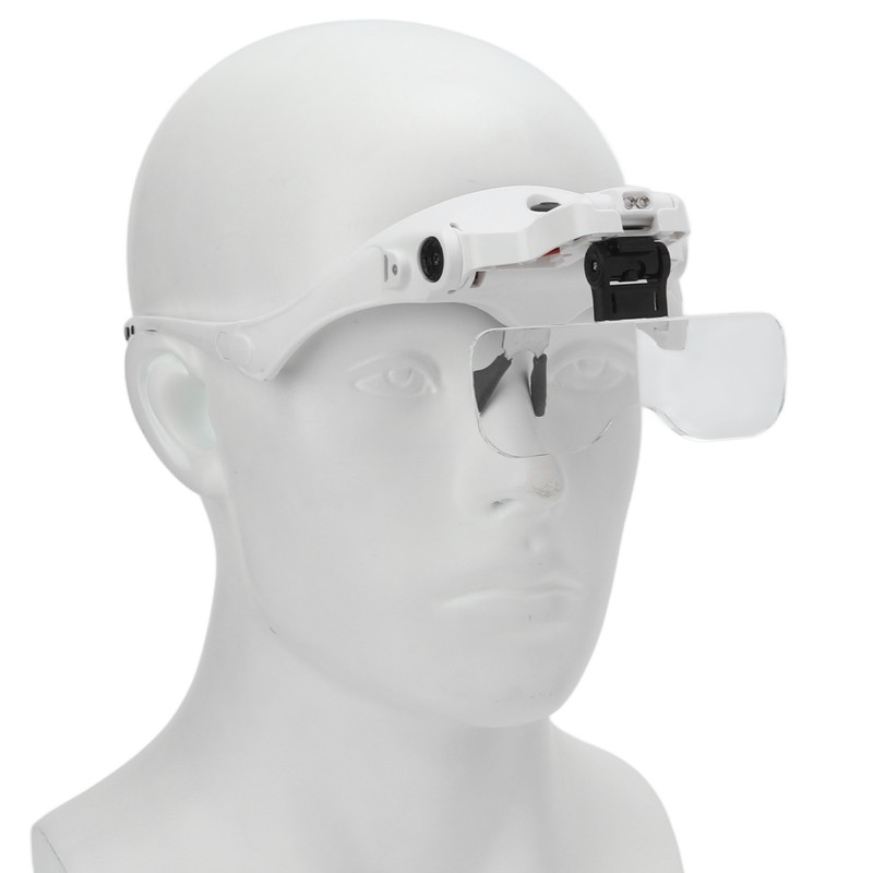 Headband Magnifying Glasses USB Charging 5 Lenses 1.0X 1.5X 2.0X