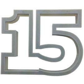 Number 15 Cookie Cutter 3.5 Inch - Hand Made in the USA