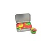 Metal Travel Tin w/ 2 x 5mL Silicone Containers &