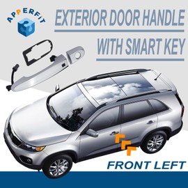 APPERFiT Exterior Door Handle w/Smart Key Keyless Entry Compatible with Kia Sorento 2011 2012 2013 2014 2015 Front Left Driver Side Replaces 82651-2P710 82652-2P020