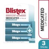 Blistex Medicated Lip Balm SPF 15, 3 Count | Paquete