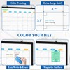WALGLASS Dry Erase Calendar Whiteboard for Wall, 36" x 24"
