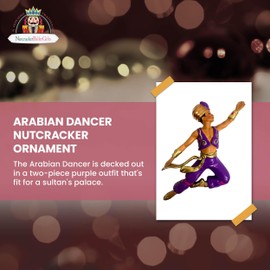 Nutcracker Ballet Gifts Arabian Dancer Nutcracker Figurine Ornaments, Christmas Tree Decorations, Holiday Décor