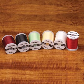 16/0 VEEVUS THREAD - ASSORTED COLORS - White - FLY TYING
