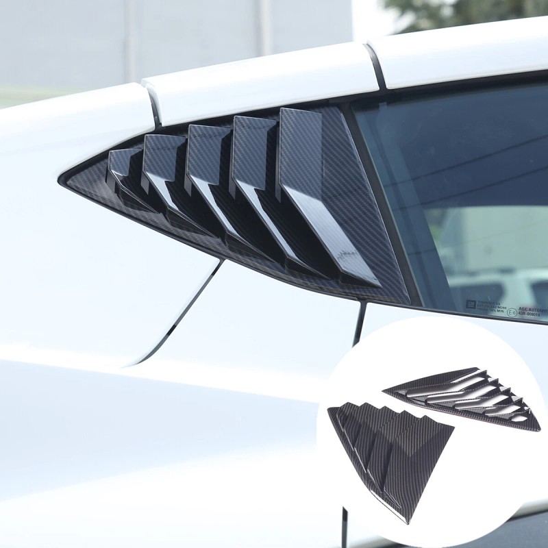 car-attention Side Window Louver Shutter Cover Trim For Corvette C8