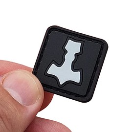 Mjolnir Glow Dark Ranger Eye Thor Hammer Norse Viking PVC Rubber Hook