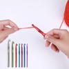 WLLHYF 7 Pieces Crochet Hooks Set Aluminum Handle Knitting Needles
