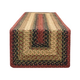 Homespice - Highland Small Table Runners, a Handmade Textured Table Runner of Jute to Use as a Dinner Table Runner - Blend of Rich Colors - Durable and Thick Table Runner Set of 2, 8x28 Inches