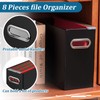 Jutom File Organizer, 8 Packs Cardboard File Storage Folder Letter