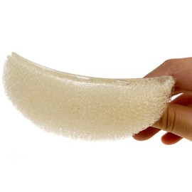 2PCS Beige Charming Sponge Bump It Up Volume Hair Base Inserts Bun Maker Do Beehive Hair Styler Insert Hair Pads Hair Comb Hair Bump Styling Insert Tool Hair Extensions Accessories