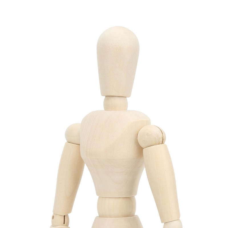 16in Wooden Mannequin Mini Flexible Rotating Sketch Drawing Wooden Figures