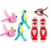 6 Pcs Beach Towel Clips for Beach Chairs, Flamingo &