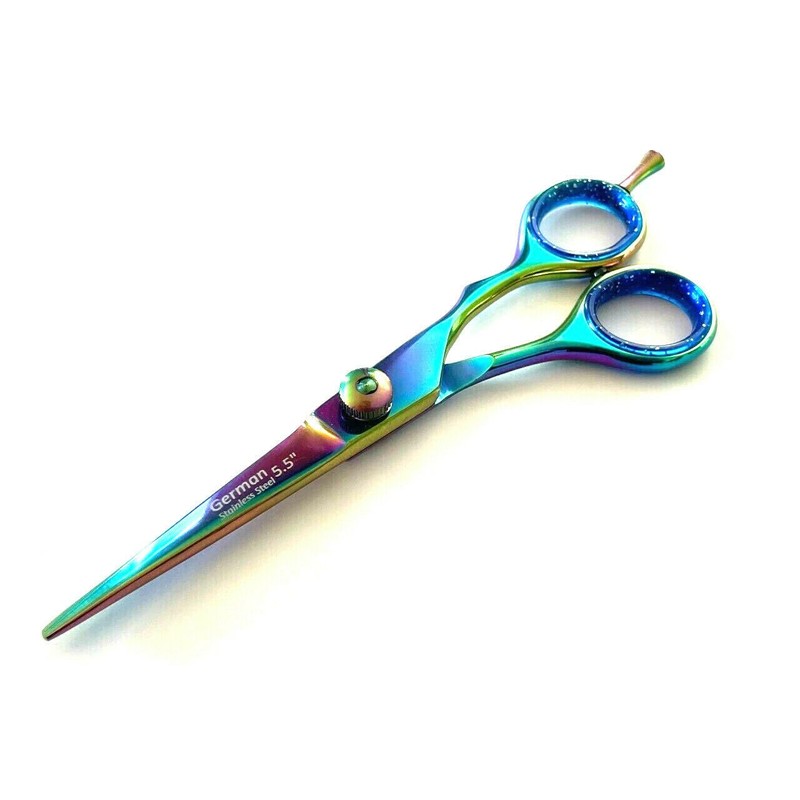 5.5″ Barber Hair Cutting Grooming Trimming Scissors Shears Titanium