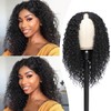 HUA 14 Inch Curly V Part Wig Human Hair Mixed