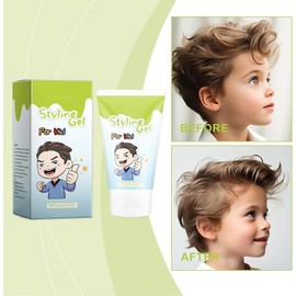 Hair Gel - Natural Styling Gel for Boys & Girls, Medium-Strong Hold, Long-Lasting, Fruit Scent