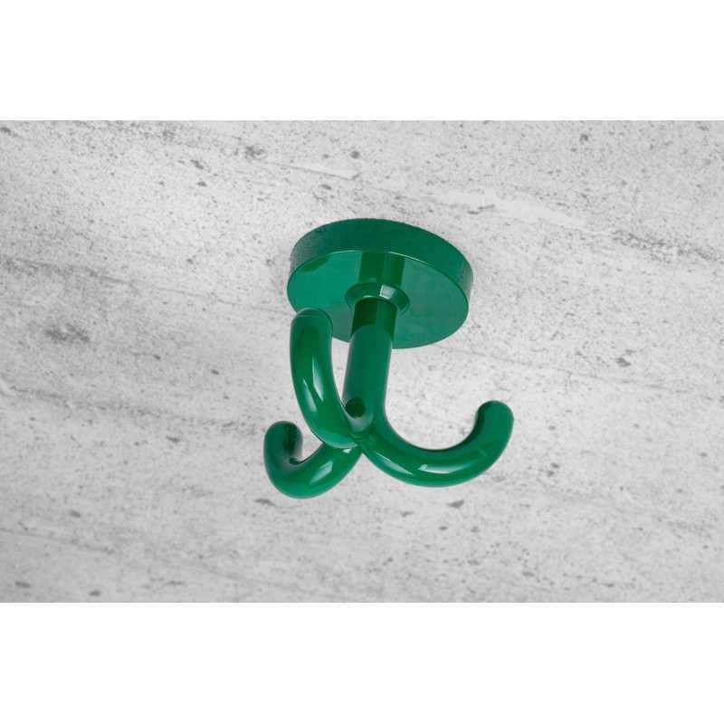 Gedotec Triple Hook Swivel Ceiling Hook RAL 6029mint green hook