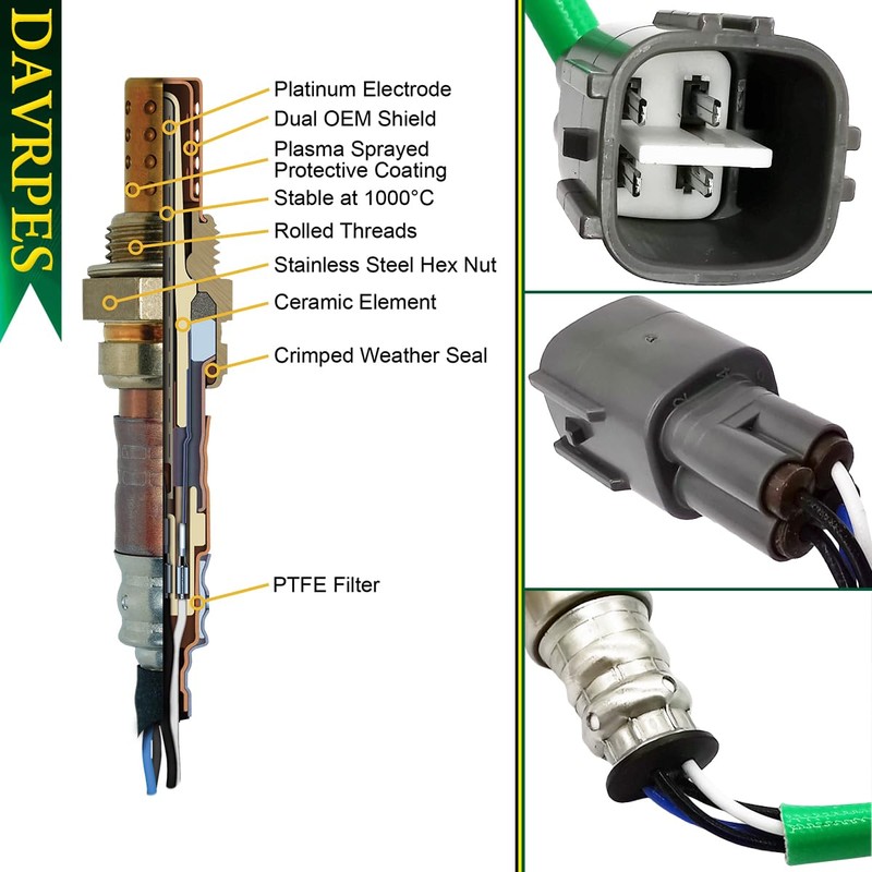 DAVRPES 22690-AB070 Downstream Oxygen Sensor Rear O2 Sensor for Subaru
