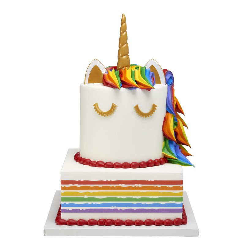 DecoPac 22646 Unicorn Creations DecoSet Plastic Gold