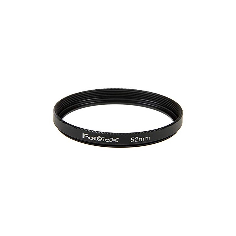 Fotodiox Metal Spacing Ring, Anodized Black 52-52mm